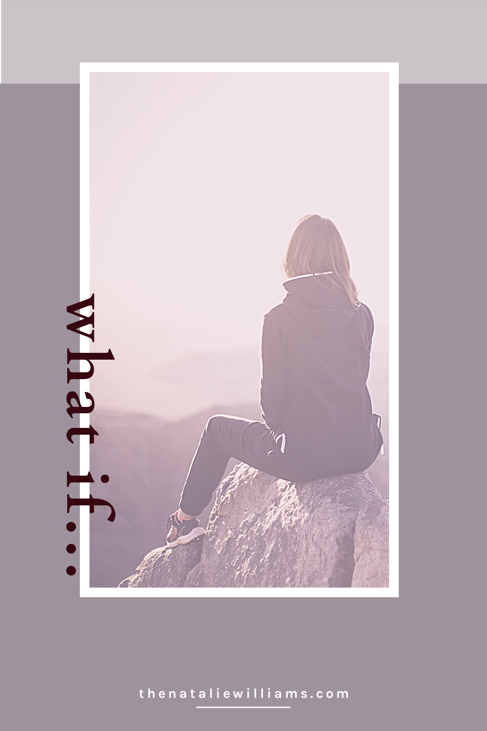 Who are you? text vertically along a photo of a woman standing on a beach looking skywards with the text journaling prompts for uncovering who you are below